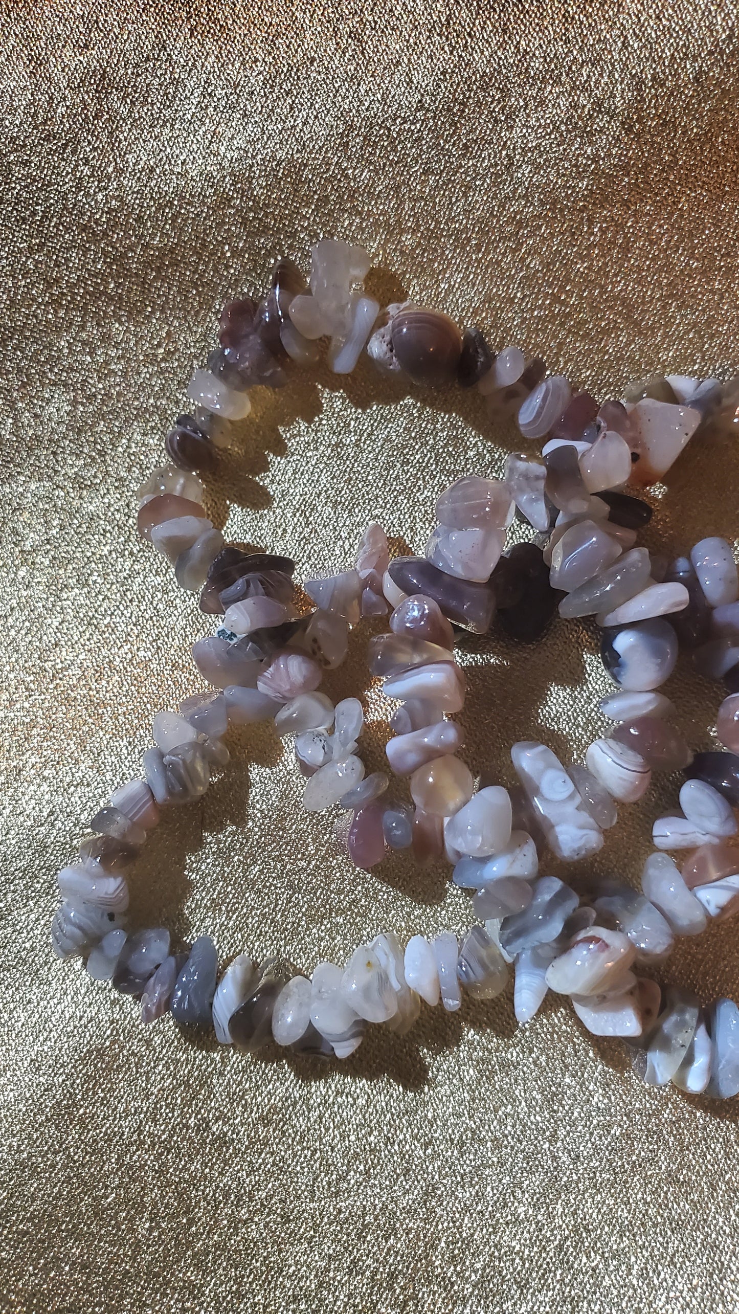 Botswana crystal banded chip bracelet