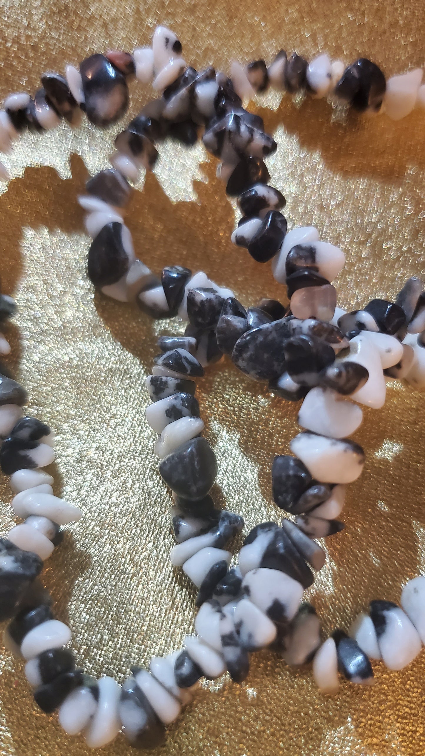 Orca agate crystal chip bracelet