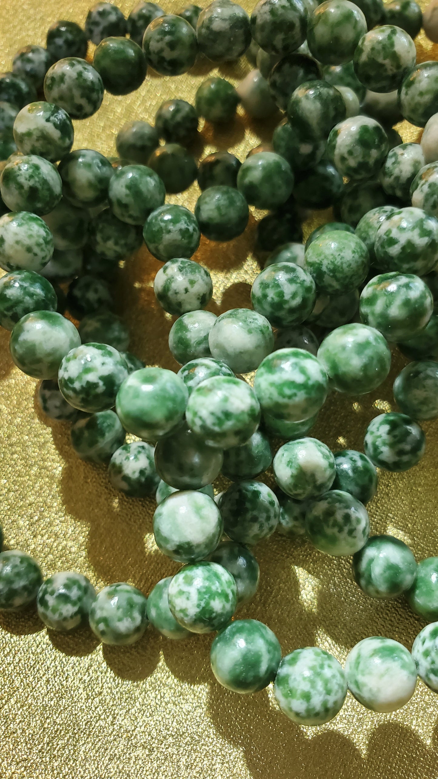 Tree agate crystal beaded bracelet