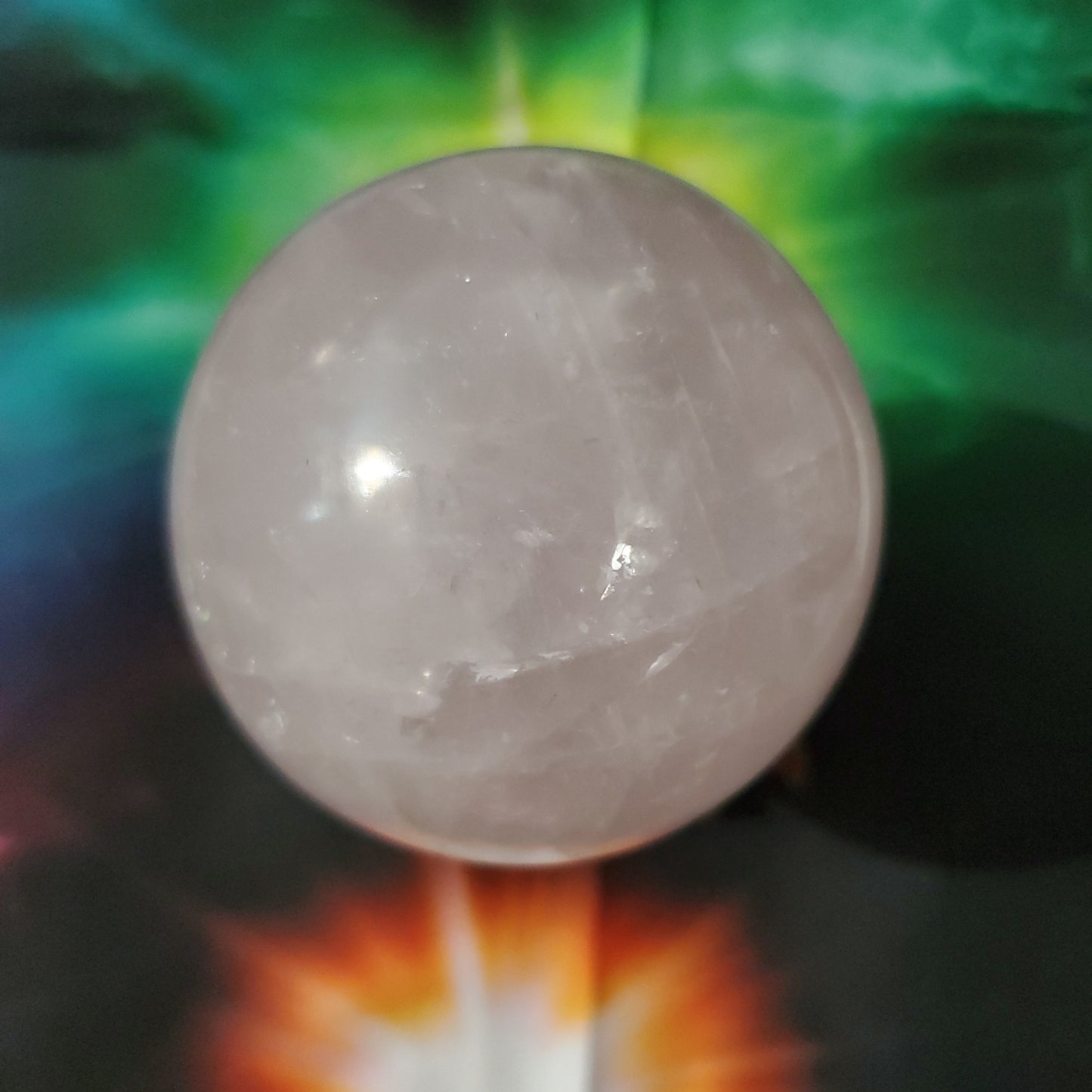 Rose quartz sphere