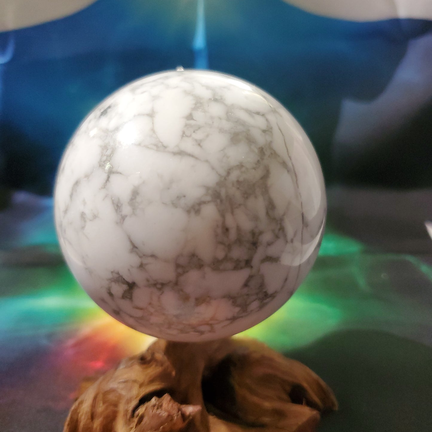 Howlite sphere