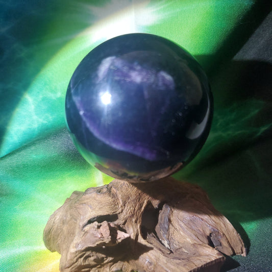 Fluorite purprle and blue sphere