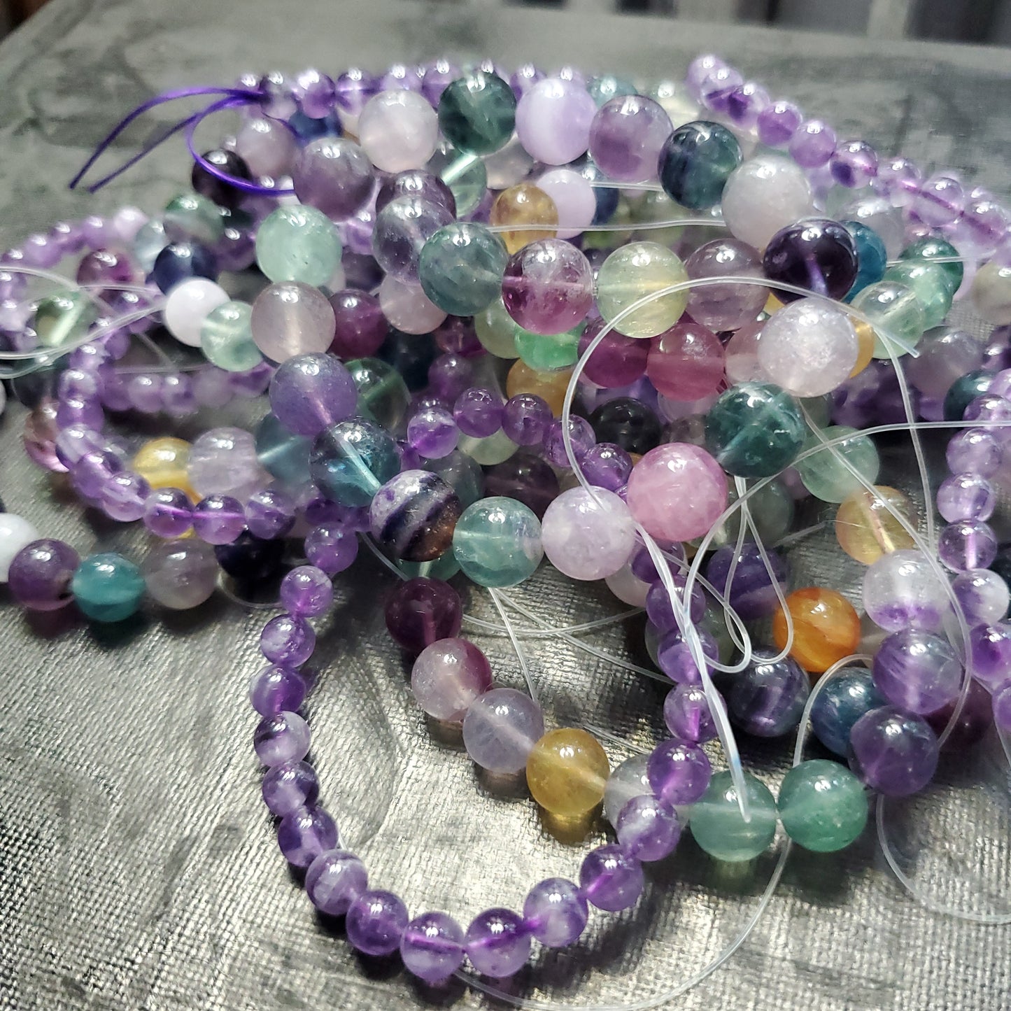 Fun fair crystal bracelet stack