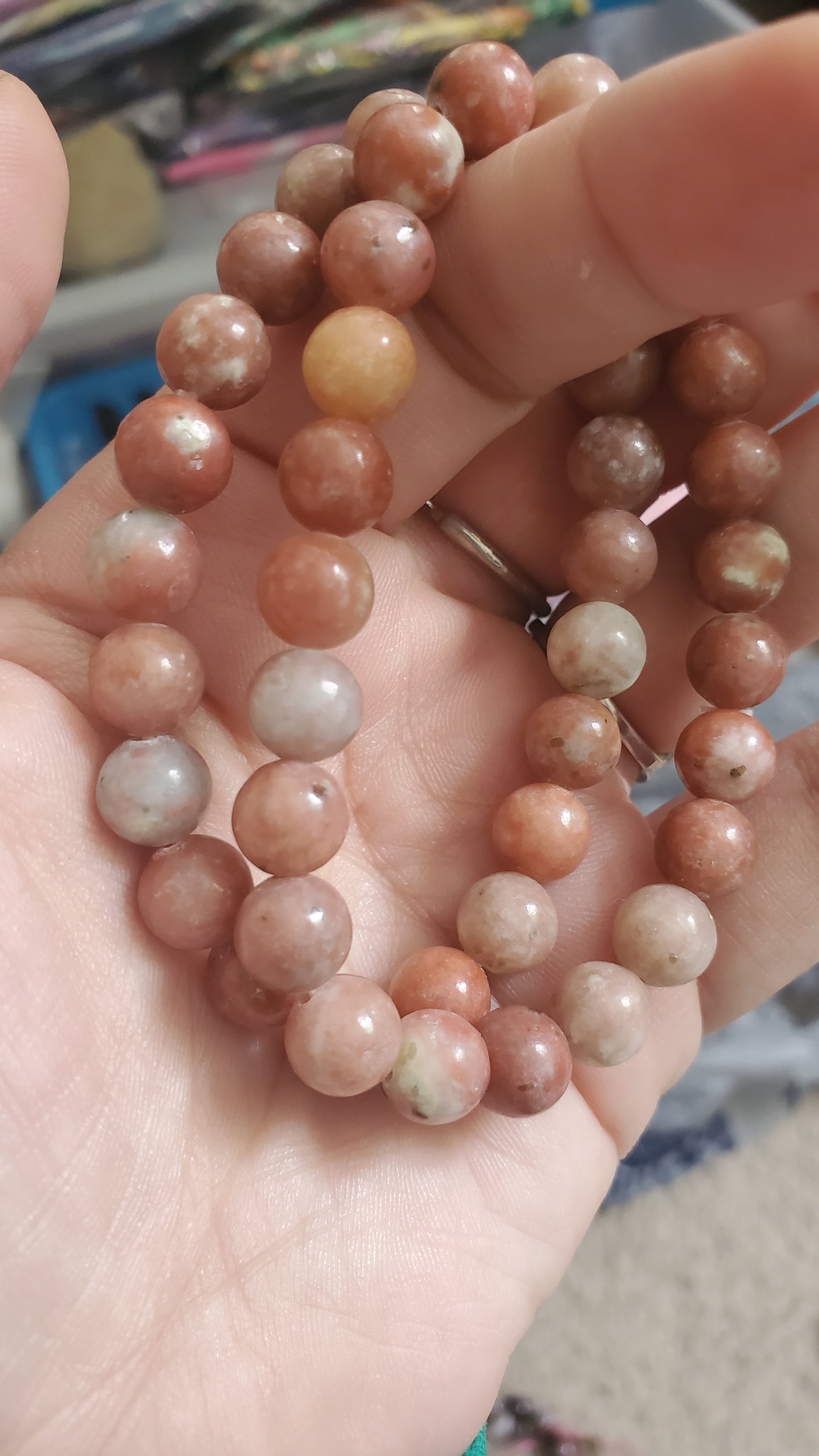 Plum blossom tourmaline bracelet