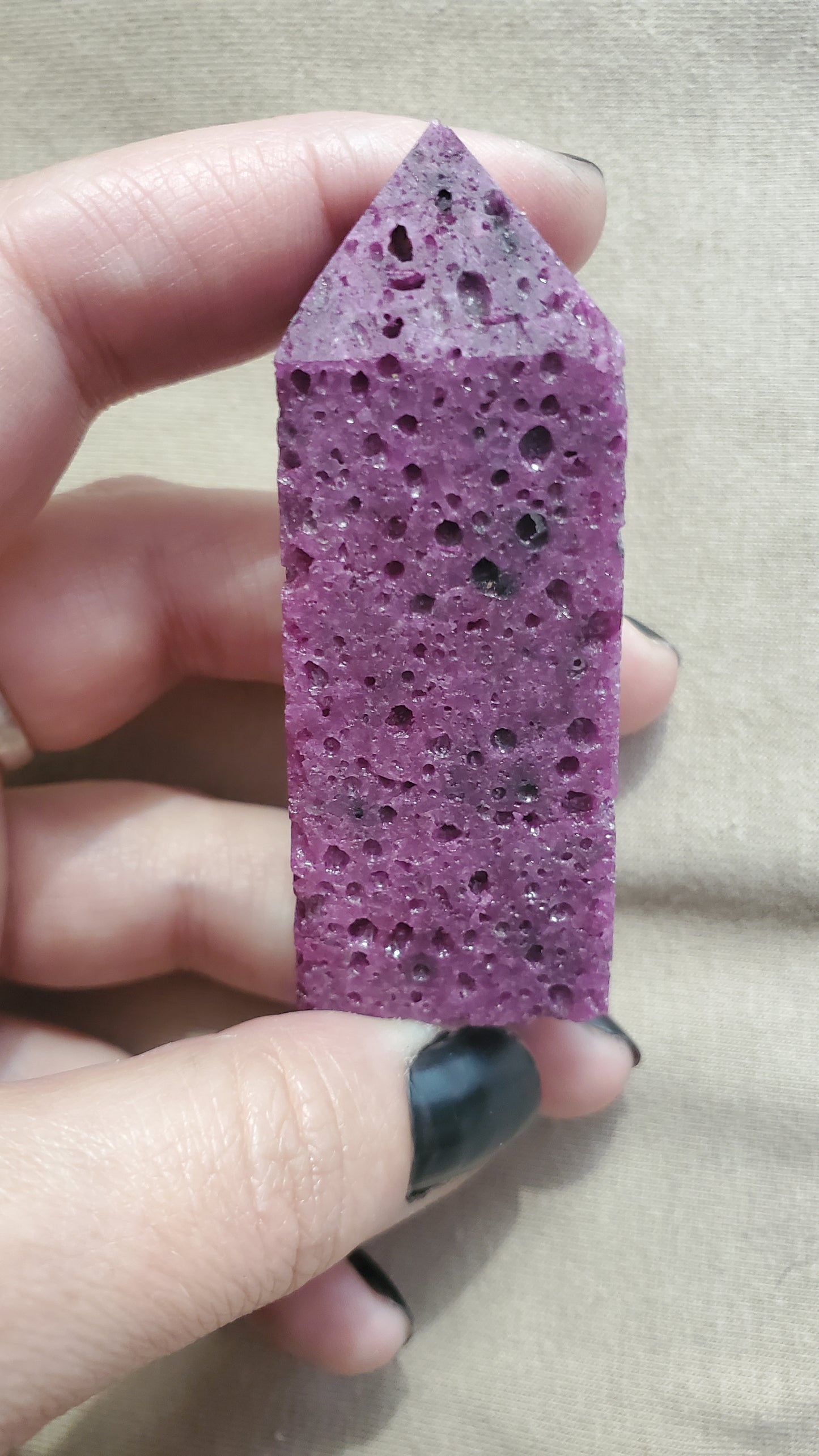 Ruby crystal Tower 2.5"