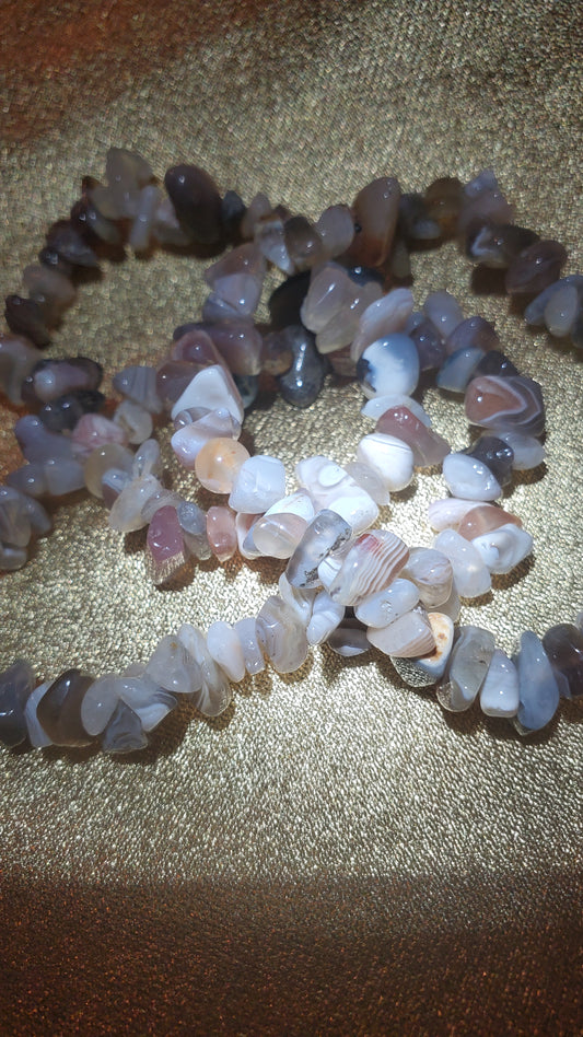 Botswana crystal banded chip bracelet