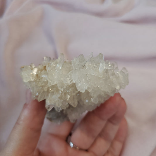 Clear quartz cluster specimen