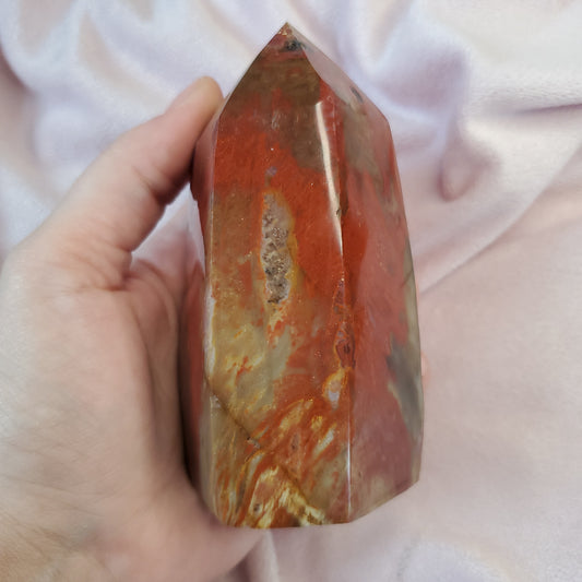 Red ocean jasper tower