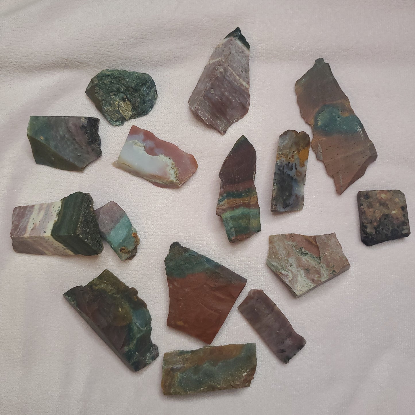 Ocean jasper raw specimens